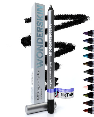 1440 Longwear Deep Black Eyeliner Pencil, Waterproof Smudge Proof, Liquorice, US