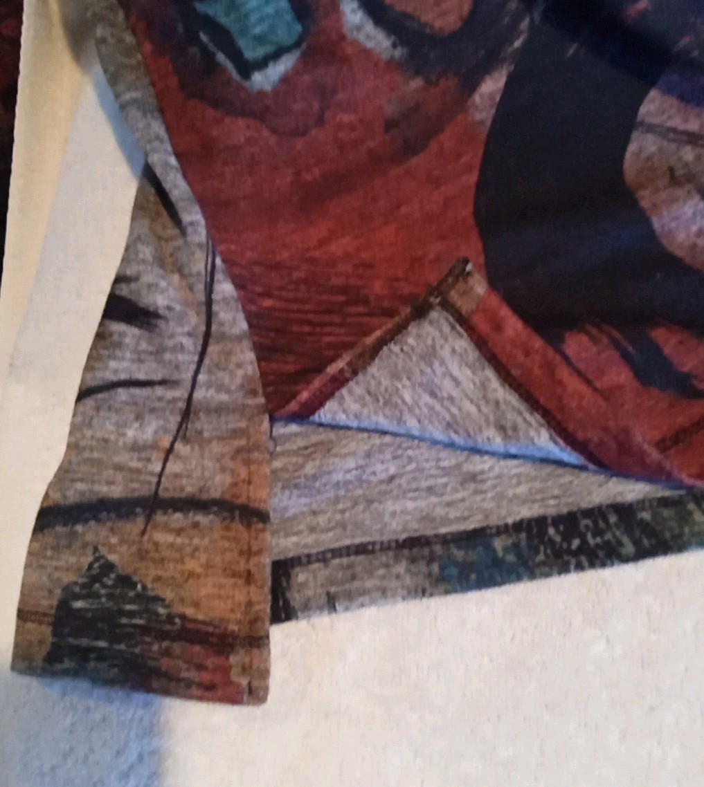 Ali Miles Multi Colored Pullover Geometric Print … - image 12