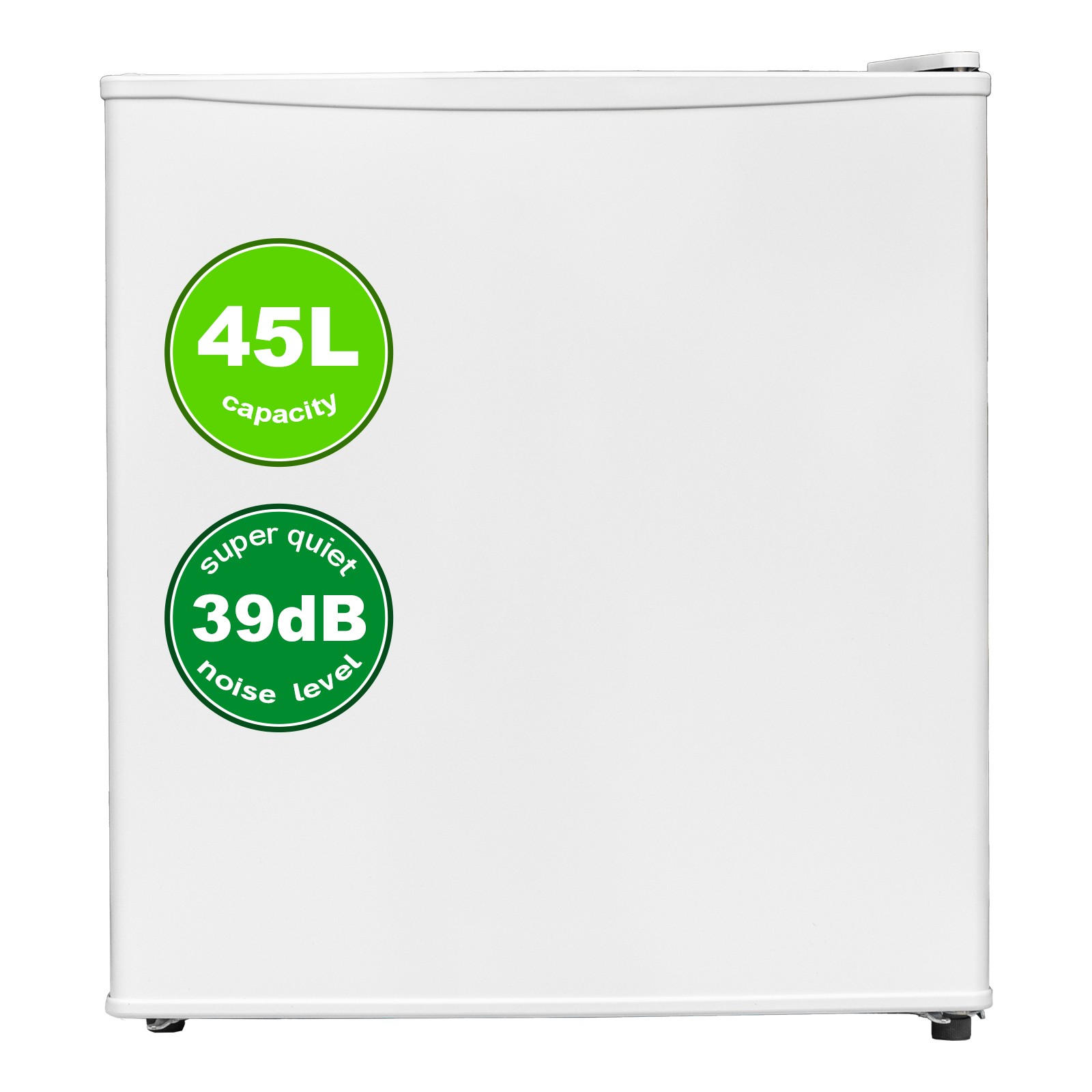 Smad 45L Table Top Fridge Energy E | 39dB |Beer Cooler Small Refrigerator White