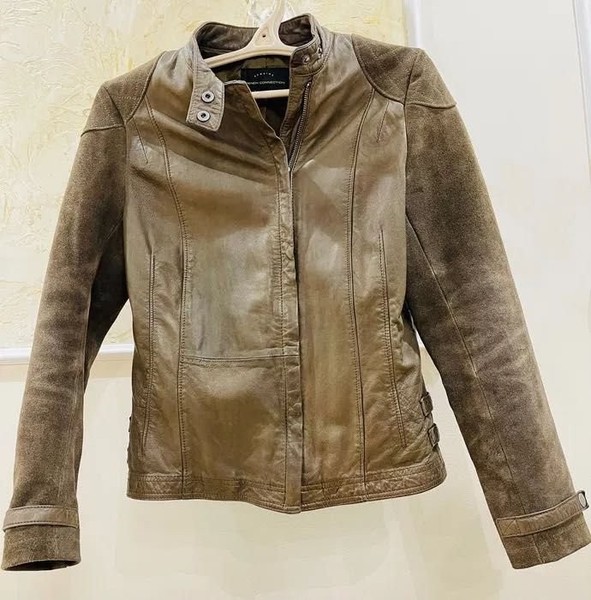 Women French Connection Jacket Green Mustard