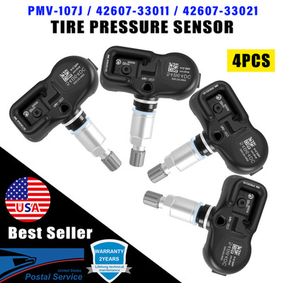 4PCS Genuine TPMS 42607-33021 Tire Pressure Sensor PMV-107J for Lexus ES350