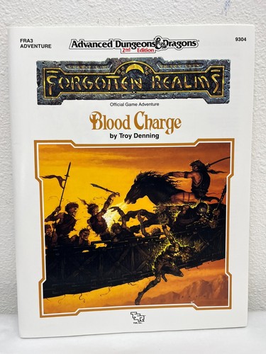Dungeons and Dragons 2e FRA3 Blood Charge Adventure Module