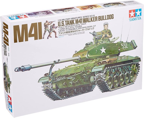 Tamiya 35055 1:35 Us Panzer M41 Walker Bulldog (3), Modellbausatz,Plastikbausatz-image
