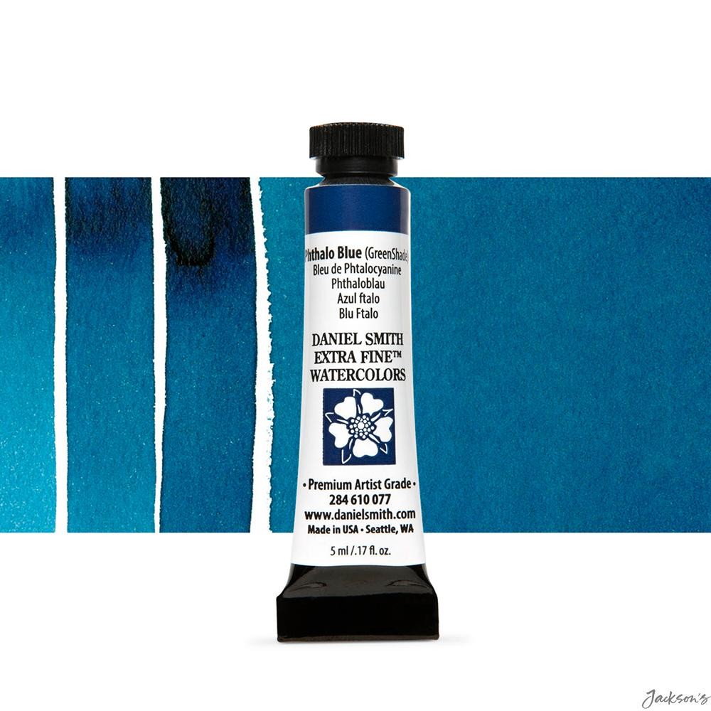 Daniel Smith Watercolour Paint Tube 5ml Phthalo Blue Green Shade Artist Use