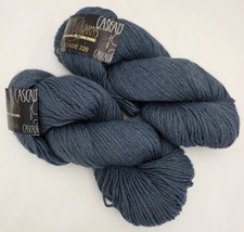LOT of 2  Cascade Yarns 220 Peruvian Highland Wool Color 4001 Slate Blue