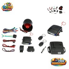 Multi-Level Security 12V Car Alarm with Motion Sensor  Dual Remote Controls