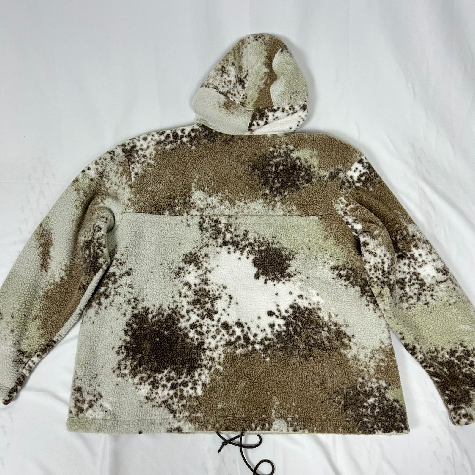 Nike Sportswear Essentials+ Half Zip Sherpa Hoodie LARGE Mens Browns DD5009-072 image 6