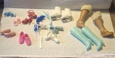 11 Barbie Shoes Boots Vintage Skates Sneakers Pink Brown Blue White