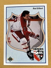 1990-91 Upper Deck French Heroes Rod Gilbert #512 New York Rangers