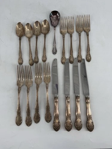 Vintage Gorham sterling silverplated flatware 13pcs