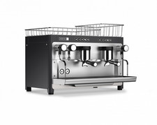 IBERITAL TANDEM 2 GROUP NEW ESPRESSO COFFEE MACHINE BLACK COMMERCIAL CAFE LATTE