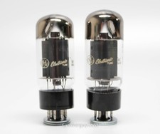 2X -- General Electric - GE Fat Bottle 6CA7 EL34 Vacuum Tubes -- KT4