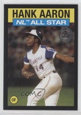 2021 Topps 1986 All-Star Baseball Black 185/299 Hank Aaron #86AS33 HOF 0nr3