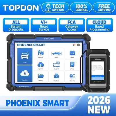 2026 Newest TOPDON Phoenix Smart OBD2 Fault Finder Mechanical Active Test J2534 