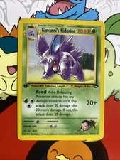 Giovanni's Nidorino - 1st Edition - 45/132 Gym Challenge - Pokémon TCG - 2000 NM