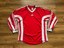 VINTAGE ADIDAS FOOTBALL SOCCER SHIRT JERSEY MADE IN ENGLAND