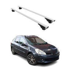 Dachträger Grundtäger für Renault Clio Grandtour 2005-2019 75kg Metall Schwarz