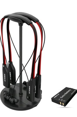 SIMOLIO Dual Funkkopfhörer für Senioren, mit Ersatzbatterie Ton&Balance Control