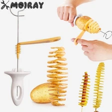 6pcs Spiral Potato Cutter – Creative Twisted Slicer for Potatoes & Vegetables