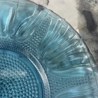 Vintage Blue Tulip 10.5” Glass Plate - Dell — photo 3