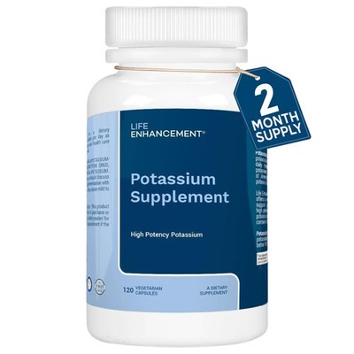 Life Enhancement High Absorption Potassium Supplement for Muscle, Brain  Bone