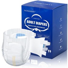 Bariatric Adult Diapers 5XL WomenMen of Deodorization,Medical Waist 64-85IN 8...