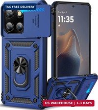 Taisairu for Motorola Moto Edge 2025 Case with Slide Camera Lens Cover, Built-in