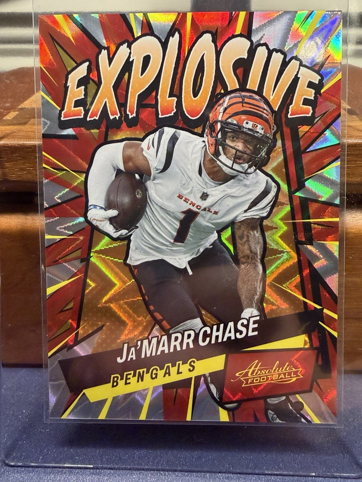 2022 Panini Absolute Explosive Ja'Marr Chase Bengals #E26 NFL Football Card