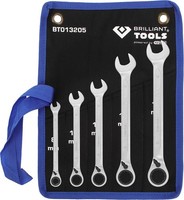 KS Tools BT013205 RatschenringschlüSsel-Satz, 5-Tlg, Umschaltbar, 8 - 19 Mm