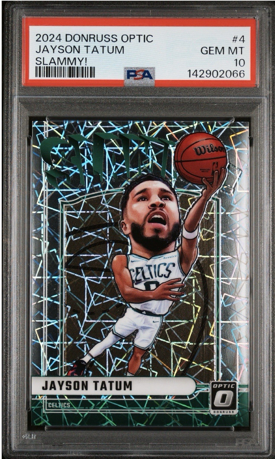 Jayson Tatum Case Hit Slammy! PSA 10 - 2024-25 Donruss Optic Boston Celtics