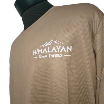 Royal Enfield Himalayan Shirt Mens M Khaki Brown Jersey Riding MX Motorcycle 