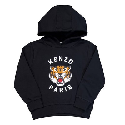 Kenzo Kids Logo Tiger Cotton Hoodie
