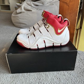 Muestra Nike LeBron IV 4 Promo “Home” PE Tenis 2006 Talla 10 Con Caja