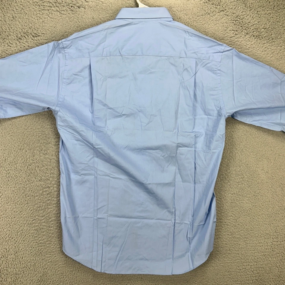 Nautica Mens Dress Shirt 15.5 34-35 Blue Button Up Long Sleeve Pocket Cotton NEW - Image 3 of 4