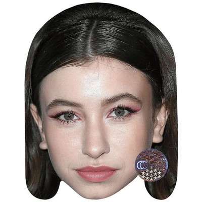 Katelyn Nacon (braune Haare) Promi Maske, flaches Kartengesicht, Kostüm Maske