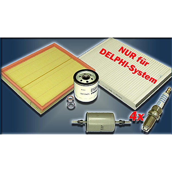Inspektionskit Filter Satz Paket L Opel Astra G 1,4 1,6 1,8 90 101 125PS-image