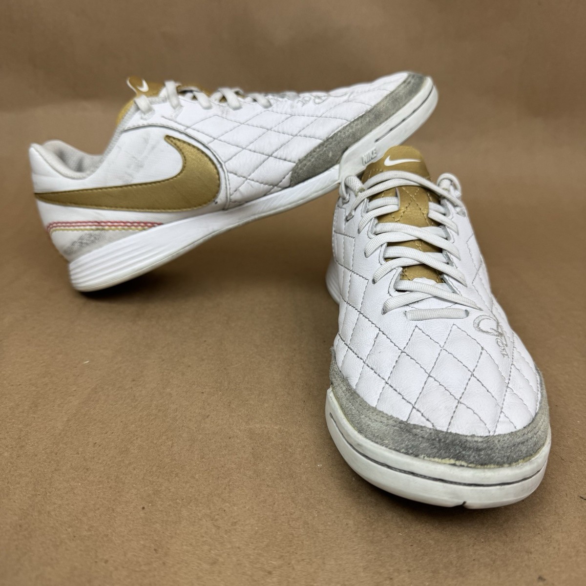 Nike Tiempo Legend Ronaldinho Mens Indoor Soccer Shoes White