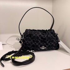 Coach Faye Shoulder Bag In Signature Denim CD...