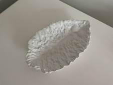 Carlton Ware White Porcelain Serving Dishe Leaf & Tomato Pattern 9 x 5.5 inches
