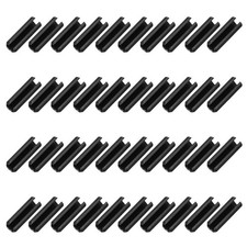 120Pcs Roll Pins 3/25 Inch(3mm) Dia. 2/5 Inch(10mm) Length 65Mn Steel, Black
