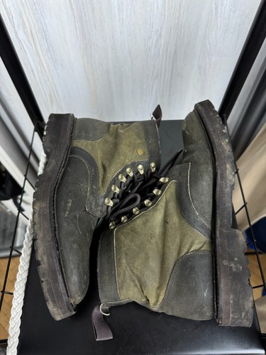 Barbour x Cheaney lace-up upcycled waxed-cotton ankle boots - Picture 9 of 16