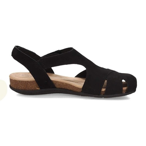 Earth Origins Women’s Birdine Leather Sandal - ETBIRDINE BLACK 002 - 第 5/10 張圖片