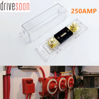 Cabilock 250A ANL Fuse Holder Block For Car Audio - Waterproof Design For Amplifiers, UTVs & Automotive Systems