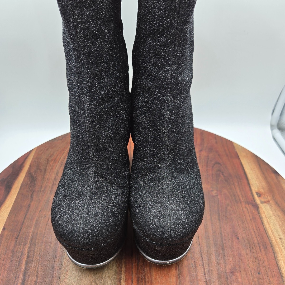 靴 Platform Ankle Boots 37 Maison Margiela Maison Margiela Platform Boots Women's 37 / 7 Black Silver