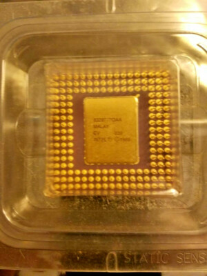INTEL 486SX 25mhz CPU Processor A80486SX-25 1989 SX411 AS-IS INTEL 486SX 25mhz CPU Processor A80486SX-25 1989 SX411 AS-IS