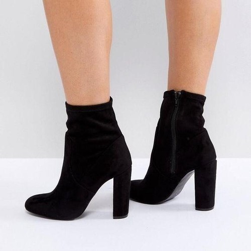 Piellan Ankle Booties Block Heel 