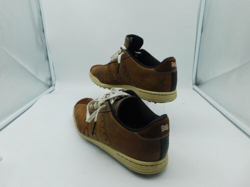 Adidas Adicross Spikeless Golf Shoes Leather Lace Up Brown Mens Size 9.5 Q99032 - Picture 2 of 7