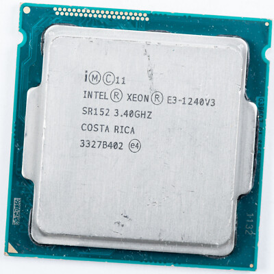 Intel Xeon E3-1240 v3 SR152 LGA1150 3.4GHz Quad Core Processor 4th Gen