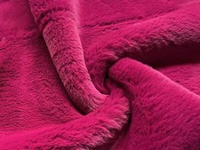 Super Luxury Faux Fur Fabric Material - MAGENTA
