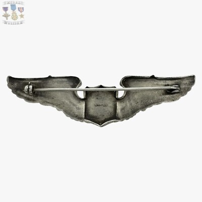 STERLING 1930'S US ARMY AIR CORPS PILOT WINGS BADGE INSIGNIA 3-1
